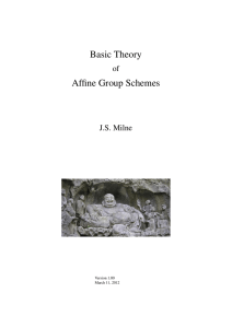 Basic Theory of Affine Group Schemes