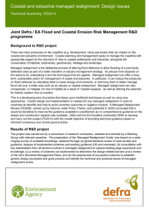 Coastal and estuarine managed realignment: design issues (PDF