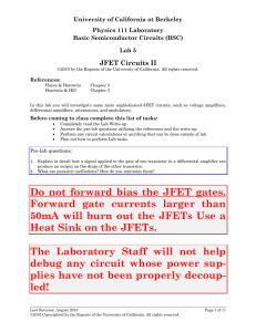 JFET Circuits II