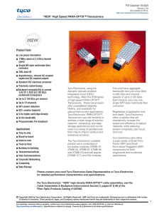 High Speed PARA-OPTIX™ Transceivers PDF