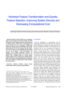Nonlinear Feature Transformation and Genetic