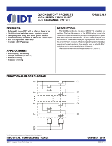 IDTQS3383 QUICKSWITCH® PRODUCTS HIGH