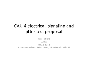 CAUI4 jitter test proposal