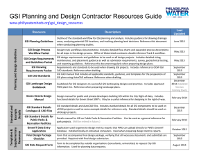GSI Planning and Design Contractor Resources Guide