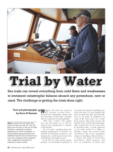 Trial by Water - Steve D`Antonio Marine Consulting