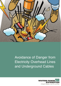 Avoidance of Danger from Electricity Overhead Lines and