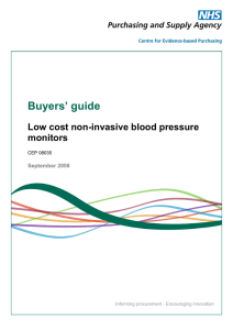 Buyers guide: Low cost non-invasive blood pressure monitors