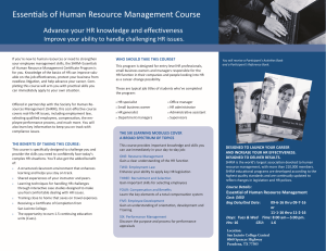 SHRM Essentials of Human Resource Management