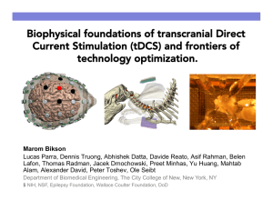 Biophysical foundations of transcranial Direct Current Stimulation
