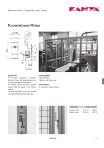 Suspended guard fittings