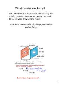 What causes electricity?