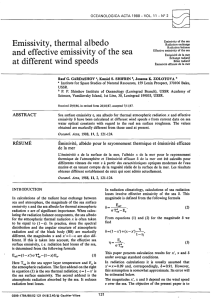 Emissivity, thermal albedo and effective emissivity of the
