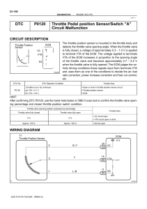 DTC P0120 Throttle Pedal position Sensor/Switch ”A” Circuit