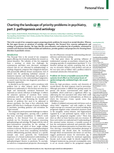 Charting the landscape of priority problems in psychiatry