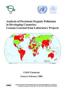 Analysis of Persistent Organic Pollutants in Developing