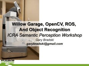 Willow Garage, OpenCV, ROS, And Object Recognition ICRA