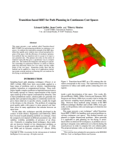 Transition-based RRT for Path Planning in Continuous Cost