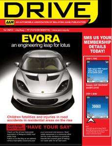 an engineering leap for lotus - Automobile Association of Malaysia