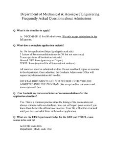 (FAQ) -- Admissions - Mechanical and Aerospace Engineering