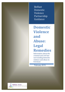 Domestic Violence and Abuse: Legal Remedies