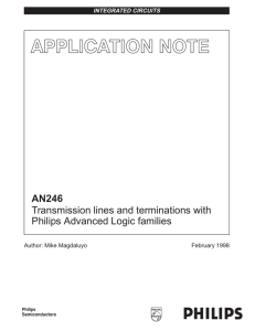 AN246 Transmission lines and terminations with Philips