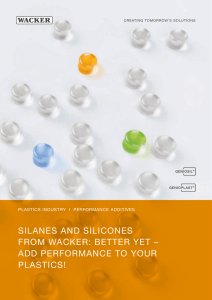 silanes and silicones from wacker: better yet – add performance to
