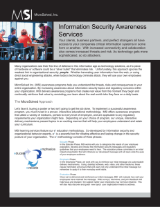 Information Security Awareness Services