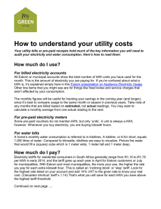 How to understand your utility costs