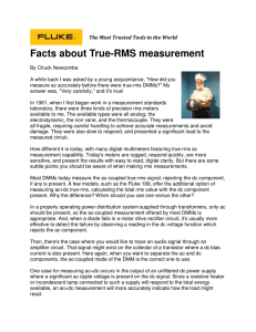 Facts about True-RMS measurement