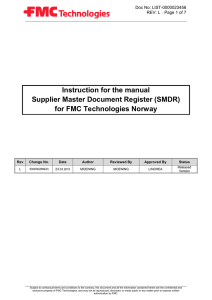 Document Name - FMC Technologies