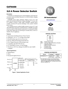 CAT6500 - 3.0 A Power Selector Switch