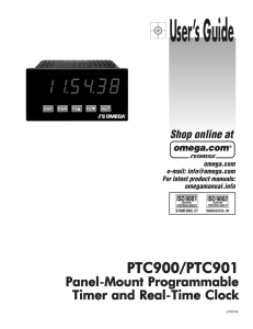 Timer and Real-Time Clock Panel