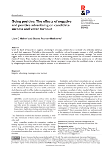 Going positive: The effects of negative and positive advertising on
