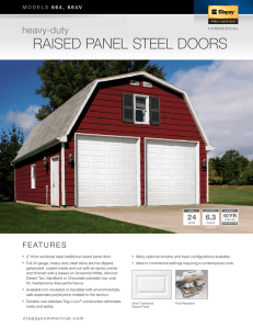 raised panel steel doors