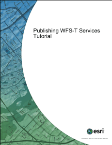 Publishing a WFS-T service - Help