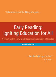 Early Reading: Igniting Education for All