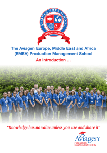 The Aviagen Europe, Middle East and Africa (EMEA) Production