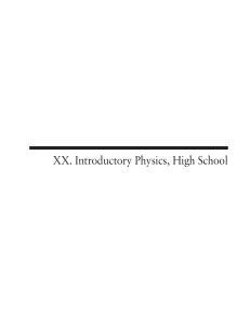 High School Introductory Physics Released Items MCAS 2012
