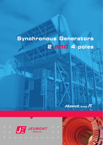 Synchronous Generators 2 and 4 poles