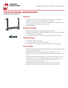 Terminal Straps and Brackets