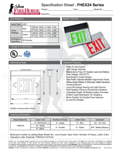 Specification Sheet : FHEX24 Series
