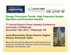Energy Conversion Trends: High Frequency System Operation and