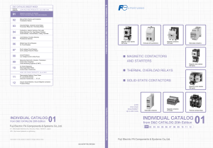 Fuji Electric Contactors Catalog