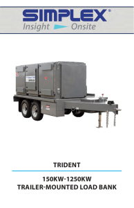 150KW-1250KW TRAILER-MOUNTED LOAD BANK TRIDENT