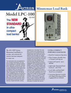 LPC-100 Minuteman Load Bank