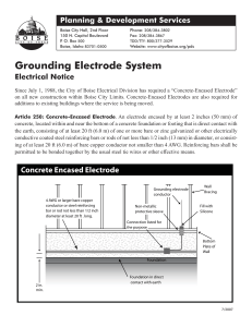 Grounding Electrode System Electrical Notice