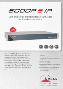 Cost efficient and reliable: Rack mount codec for IP audio transmission
