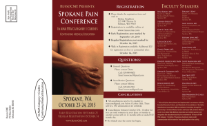 Spokane Pain Conference _2015 publish