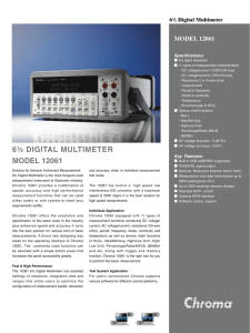 6½ digital multimeter model 12061 model 12061