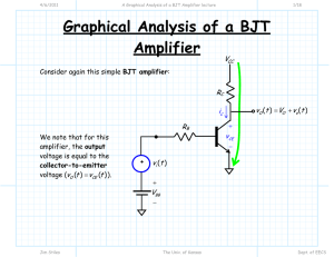 Graphical Analysis of a BJT Amplifier